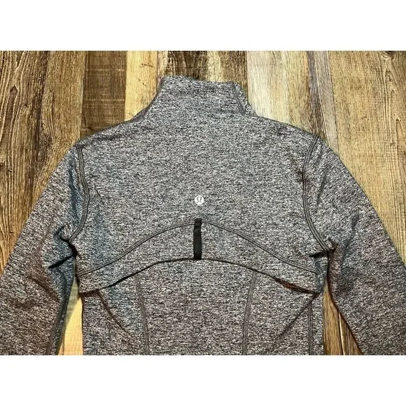 Lululemon Define Jacket Heathered Black Luon Size 2